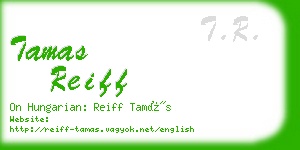 tamas reiff business card